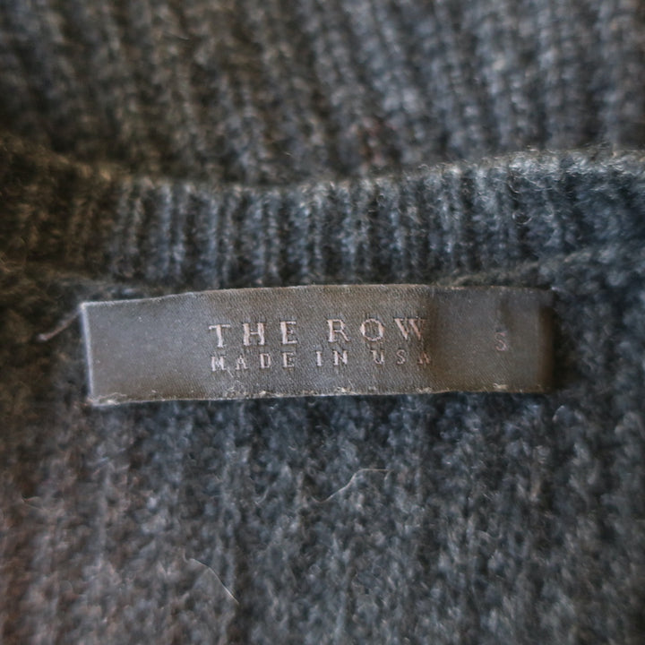 The Row Cashmere Ribbed Knit Tank Top Black Size Small