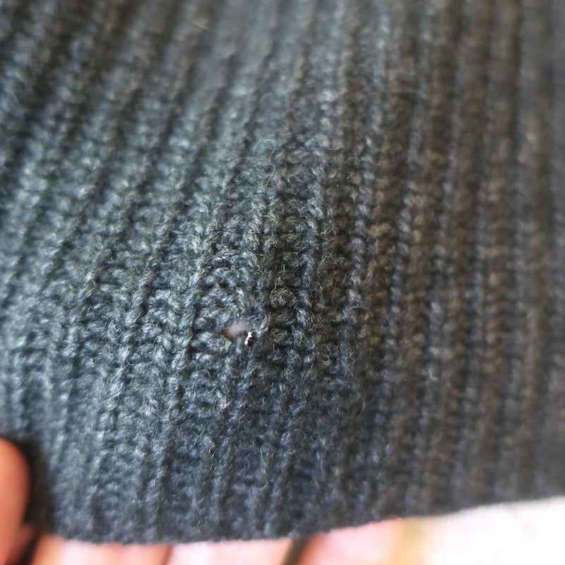 The Row Cashmere Ribbed Knit Tank Top Black Size Small