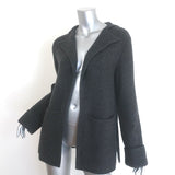 Naked Cashmere Zena Cashmere Open-Front Cardigan Charcoal Size Extra Small