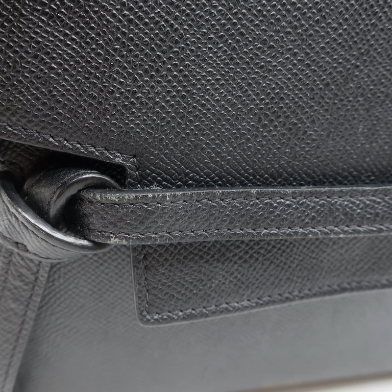 Celine Nano Belt Bag Black Grained Leather Crossbody