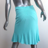 Blumarine Trumpet Hem Skirt Blue Jersey Size 40