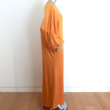 Roksanda One-Shoulder Maxi Dress Gown Marigold Silk Size 8