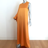 Roksanda One-Shoulder Maxi Dress Gown Marigold Silk Size 8