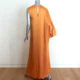 Roksanda One-Shoulder Maxi Dress Gown Marigold Silk Size 8