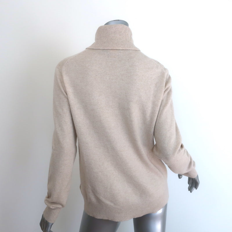 Polo Ralph Lauren Cashmere Turtleneck Sweater Oatmeal Size Large