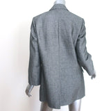 Brunello Cucinelli Crystal-Embellished Double Breasted Blazer Gray Size 42