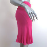 Blumarine Trumpet Hem Skirt Hot Pink Jersey Size 40