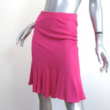 Blumarine Trumpet Hem Skirt Hot Pink Jersey Size 40