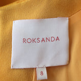 Roksanda One-Shoulder Maxi Dress Gown Marigold Silk Size 8