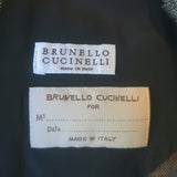 Brunello Cucinelli Crystal-Embellished Double Breasted Blazer Gray Size 42