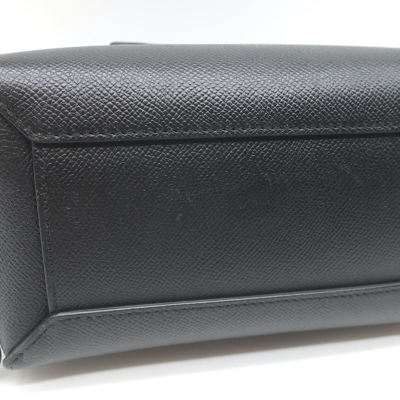 Celine Nano Belt Bag Black Grained Leather Crossbody