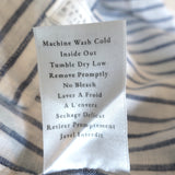 Frank & Eileen Eileen Button Up Shirt White/Blue Floral Stripe Linen Size Medium