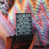 Missoni multicolor chevron knit fringed sarong maxi wrap skirt, viscose-elastane blend, authentic pre-owned luxury