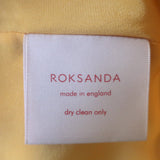 Roksanda One-Shoulder Maxi Dress Gown Marigold Silk Size 8