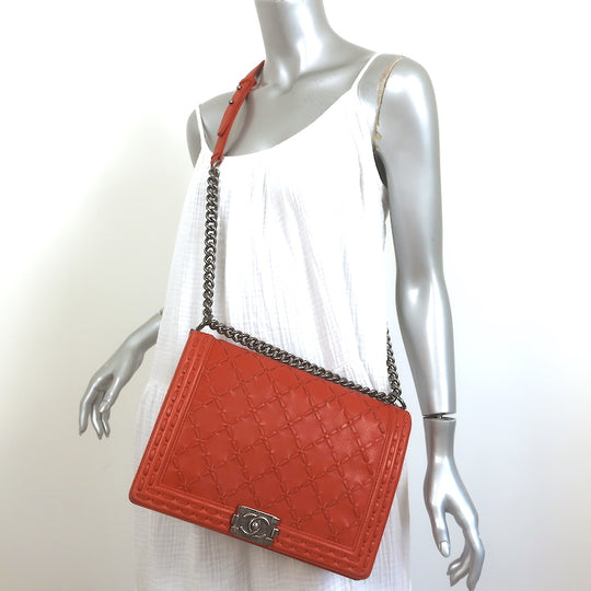 Chanel Sac À Rabat Synthetic Shopper Bag (pre-owned) in Red