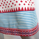 Etro Scarf Print Silk Skirt Cream/Multi Size 38