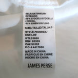 James Perse El Matador Shirt White Linen-Blend Size 3 Long Sleeve Top NEW