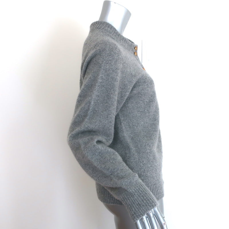 KHAITE Ambre Cashmere Cardigan Gray Size Small