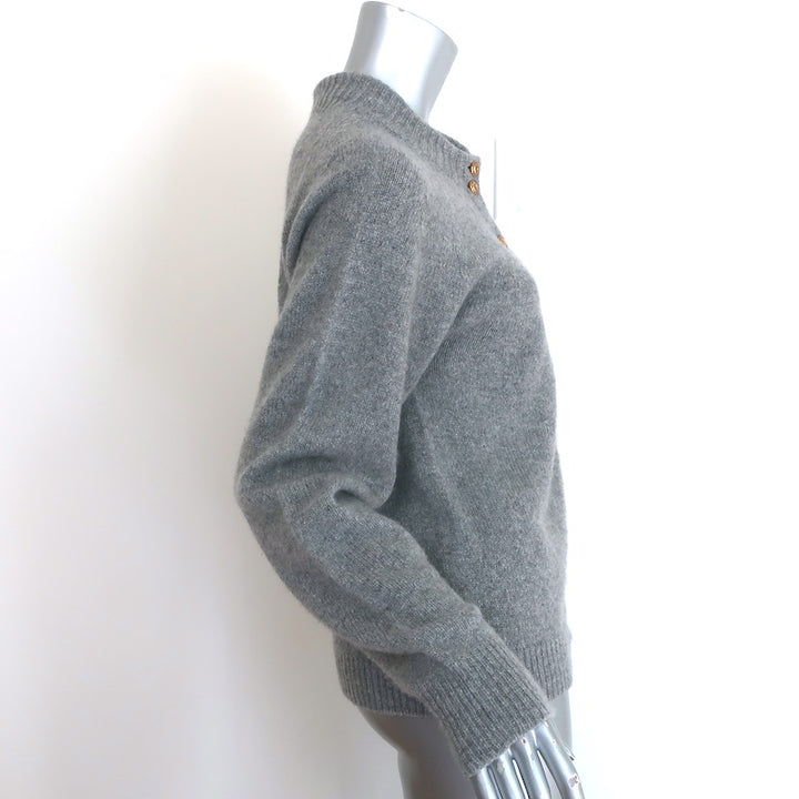 KHAITE Ambre Cashmere Cardigan Gray Size Small