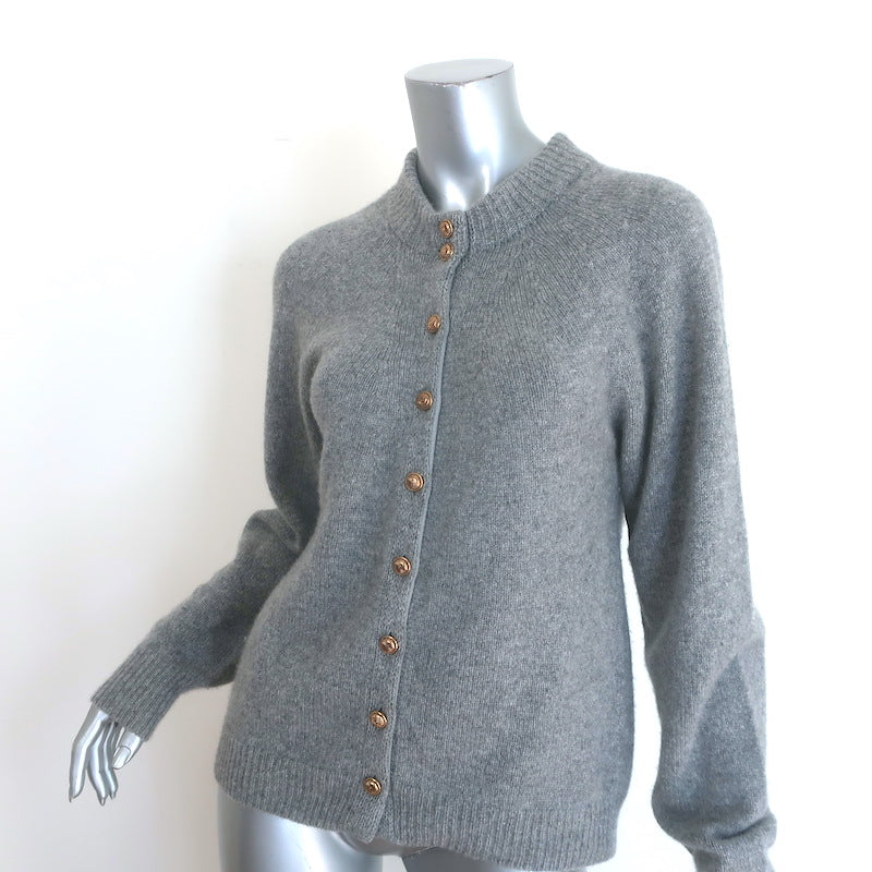 KHAITE Ambre Cashmere Cardigan Gray Size Small