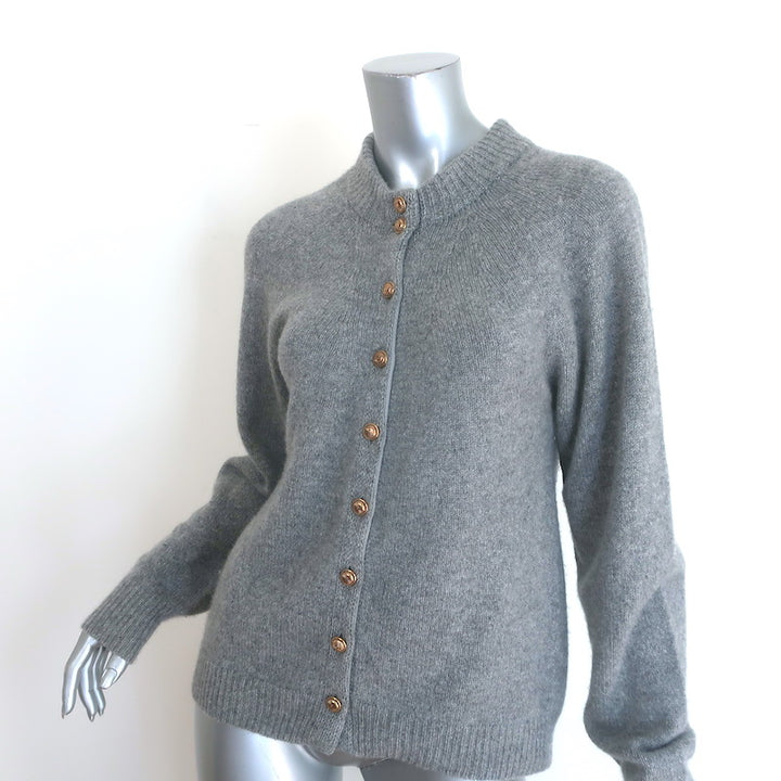 KHAITE Ambre Cashmere Cardigan Gray Size Small