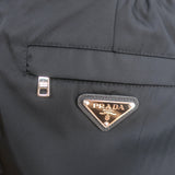 Prada Re-Nylon Zip-Front A-Line Skirt Black Size 40