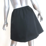 Prada Re-Nylon Zip-Front A-Line Skirt Black Size 40
