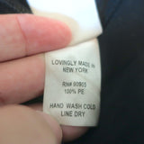 Malia Mills Empire Waist Maxi Dress Black Swiss Dot Size Small