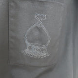 Hermes Embroidered-Pocket Bateau Mini Dress Black Cotton Size 38