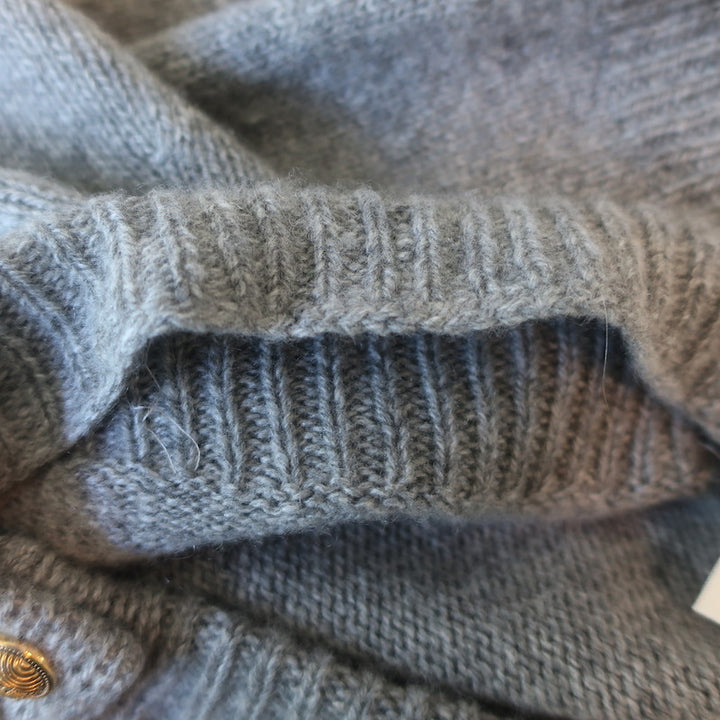 KHAITE Ambre Cashmere Cardigan Gray Size Small