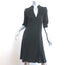 Graham & Spencer V-Neck Dress Black Silk Satin Size Petite
