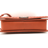 Chanel 2014 Paris-Dallas XL Boy Bag Orange Whipstitch Leather