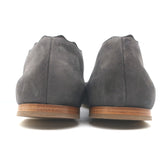 Chloe Lauren Scalloped Ballet Flats Dark Gray Suede Size 36.5 NEW