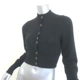 Jenni Kayne Cashmere Cropped Cardigan Black Size Medium