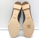 Chloe Lauren Scalloped Ballet Flats Dark Gray Suede Size 36.5 NEW