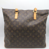Louis Vuitton Monogram Cabas Mezzo Tote Brown Canvas Large Shoulder Bag