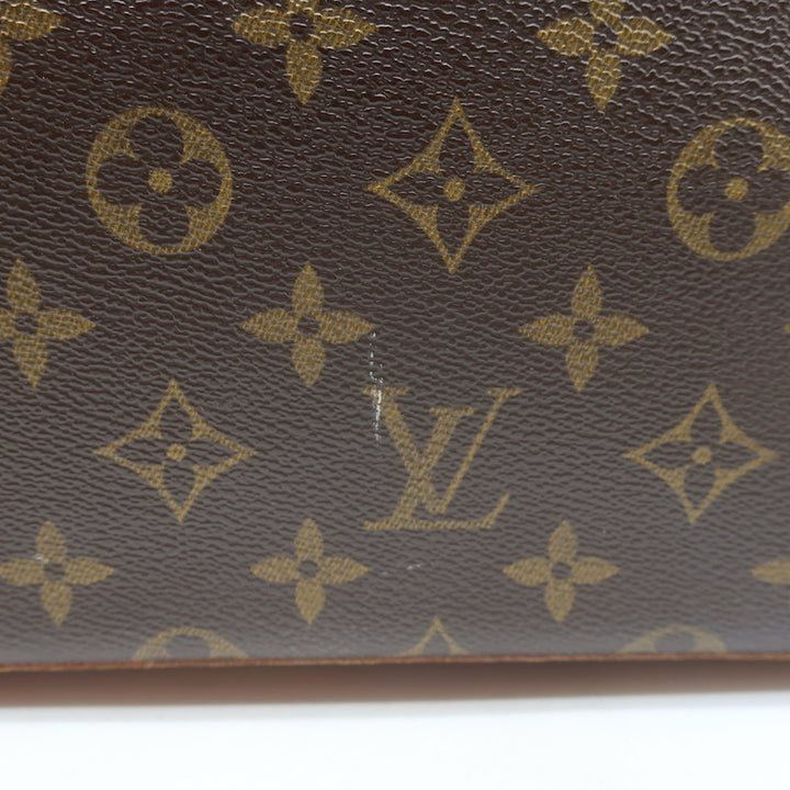 Louis Vuitton Monogram Cabas Mezzo Tote Brown Canvas Large Shoulder Bag