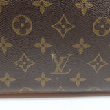Louis Vuitton Monogram Cabas Mezzo Tote Brown Canvas Large Shoulder Bag