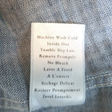 Frank & Eileen Eileen Button Up Shirt Distressed Vintage Wash Denim Size Medium
