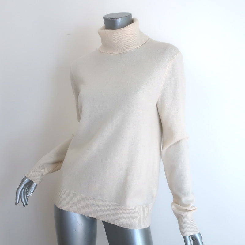 Polo Ralph Lauren Cashmere Turtleneck Sweater Cream Size Large