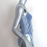 Club Monaco Seraphine Square Neck Striped Tank Top Blue Size Extra Small NEW