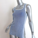 Club Monaco Seraphine Square Neck Striped Tank Top Blue Size Extra Small NEW