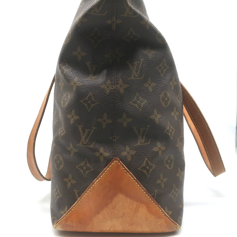 Louis Vuitton Monogram Cabas Mezzo Tote Brown Canvas Large Shoulder Bag