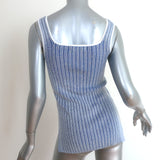 Club Monaco Seraphine Square Neck Striped Tank Top Blue Size Extra Small NEW