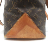 Louis Vuitton Monogram Cabas Mezzo Tote Brown Canvas Large Shoulder Bag
