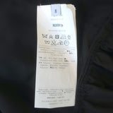 Valentino Lace-Trim Taffeta Belted Flared Trench Coat Black Silk-Blend Size 8