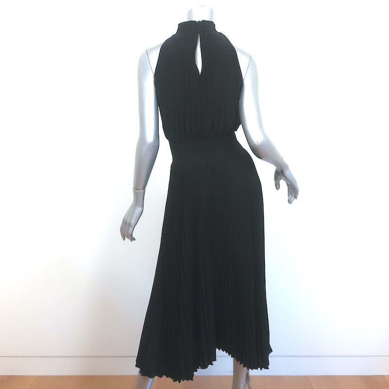 A.L.C. Renzo Sleeveless Pleated Midi Dress Black Size 0 NEW Celebrity Owned A.L.C. Renzo Sleeveless Pleated Midi Dress Black Size 0 NEW Celebrity Owned