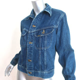 Vintage Lee Rider Denim Jacket Dark Blue Size Medium
