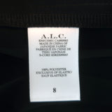 A.L.C. Renzo Sleeveless Pleated Midi Dress Black Size 0 NEW