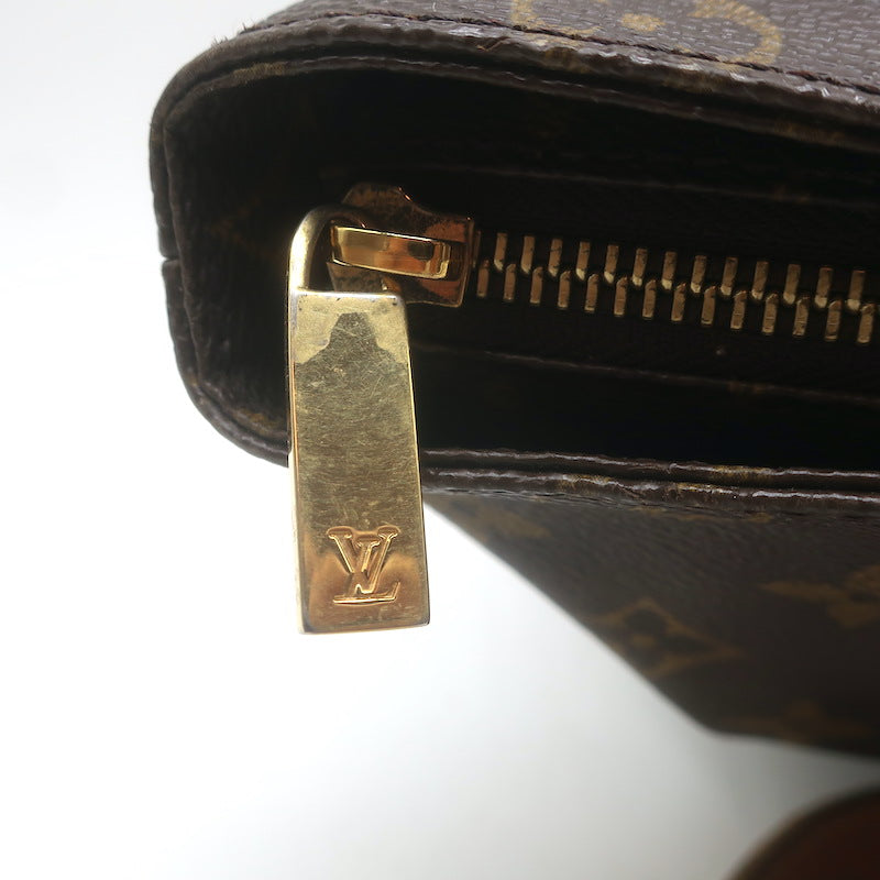 Louis Vuitton Monogram Cabas Mezzo Tote Brown Canvas Large Shoulder Bag